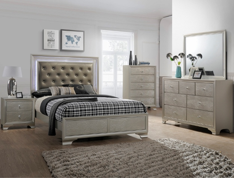 SETB4300 LYSSA BEDROOM SET AVAILABLE IN TWIN, FULL, QUEEN AND KING SIZES