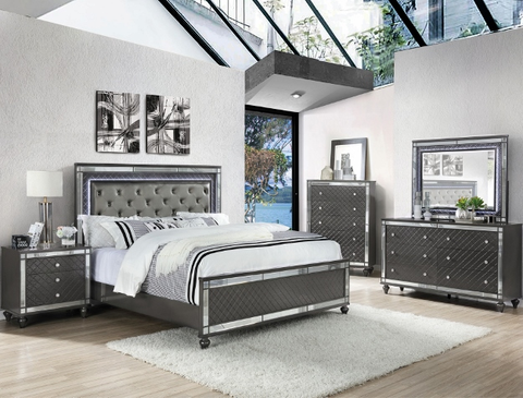 SETB1670 REFINO BEDROOM SET AVAILABLE IN QUEEN AND KING SIZES