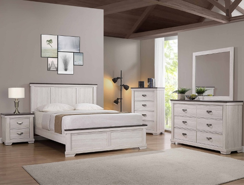 SETB8180 LEIGHTON BEDROOM SET AVAILABLE IN TWIN, FULL, QUEEN AND KING SIZES