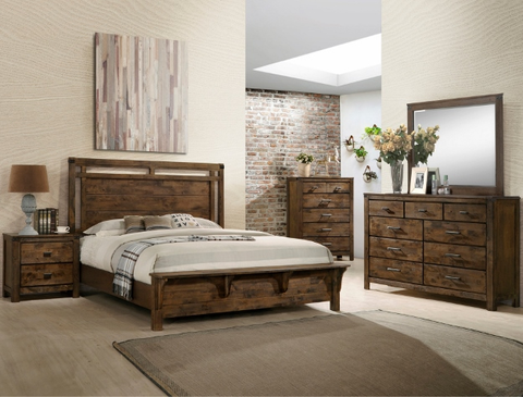 SETB4810 CURTIS PANEL BEDROOM SET AVAILABLE IN QUEEN AND KING SIZES