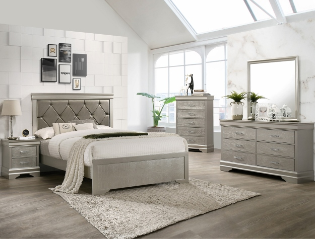 SETB6910 AMALIA BEDROOM SET AVAILABLE IN TWIN, FULL, QUEEN AND KING SIZES