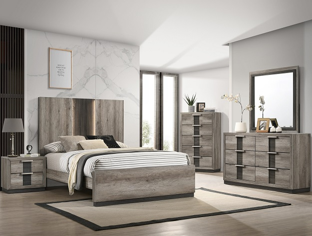 RANGLEY 5 PIECE BEDROOM SET AVAILABLE IN QUEEN AND KING SIZES