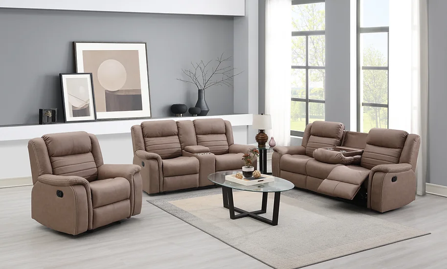 S7330 MAX TAN 3 PIECE RECLINING LIVING ROOM SET