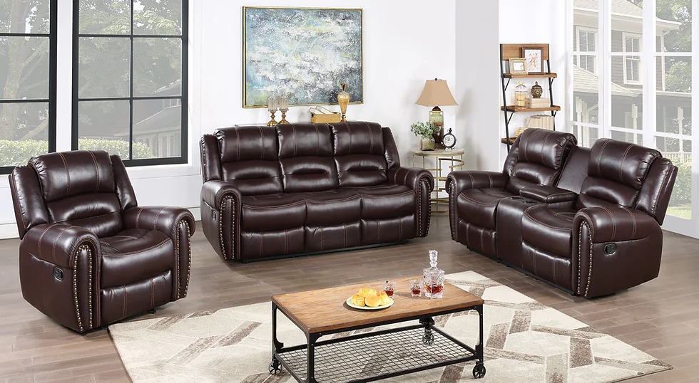 S8007 Houston (Brown) - Loveseat