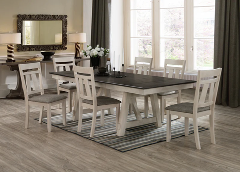 2158 MARIBELLE DINING ROOM SET WITH 4 CHAIRS AND DINING BENCH