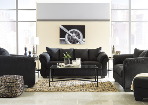 Ashley 750-08 Black - Sofa & Loveseat