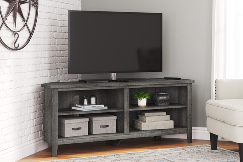 W275-56 Corner TV Stand 58"L