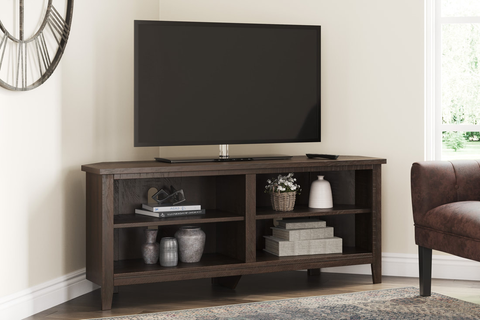 W283-56 Corner TV Stand 58"L