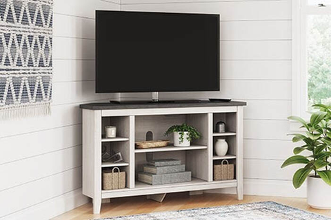 W287-67 Corner TV Stand 48''L