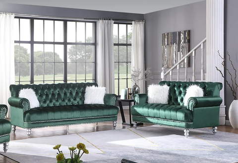 S6116 Royal Green 2 Piece Living Room Set