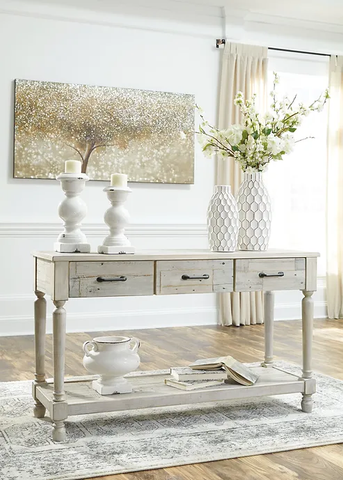 Ashley T782-4 Shawnalore Sofa/Console Table