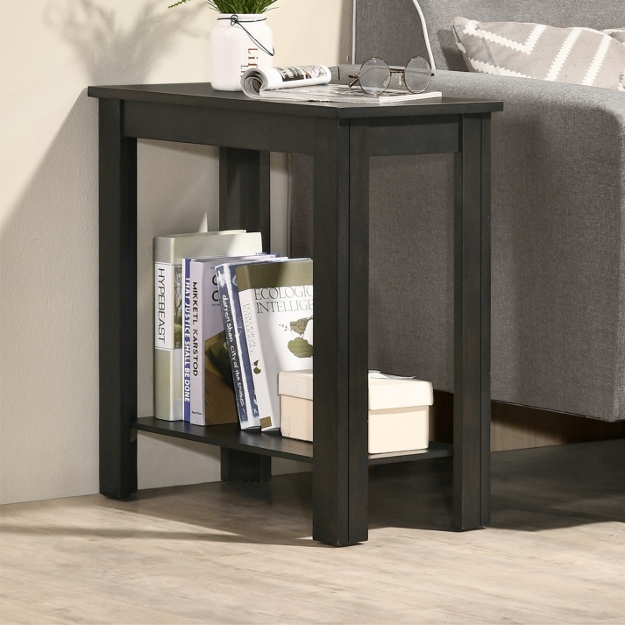 7710-CHAR PIERCE CHAIRSIDE TABLE CHARCOAL