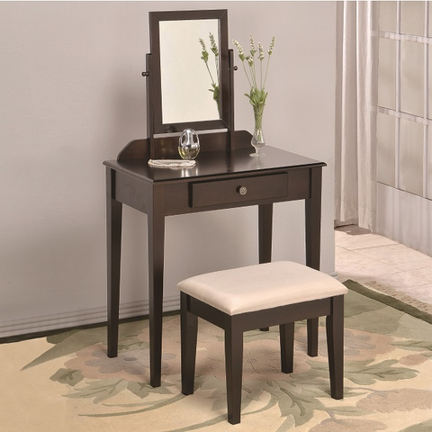 2208SET-ESP IRIS VANITY TABLE & STOOL