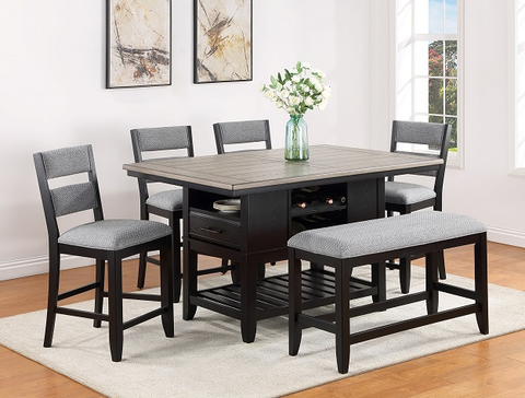 2716-6 PIECE FREY COUNTER HEIGHT DINING SET