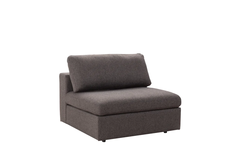 Arny Smoke Armless Chair