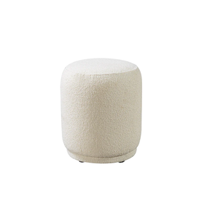 Cloe Ivory Boucle Stool