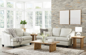 Genoa Coconut Leather Living Room Set