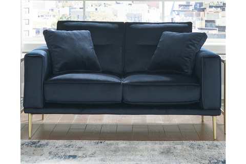 Macleary Navy Loveseat