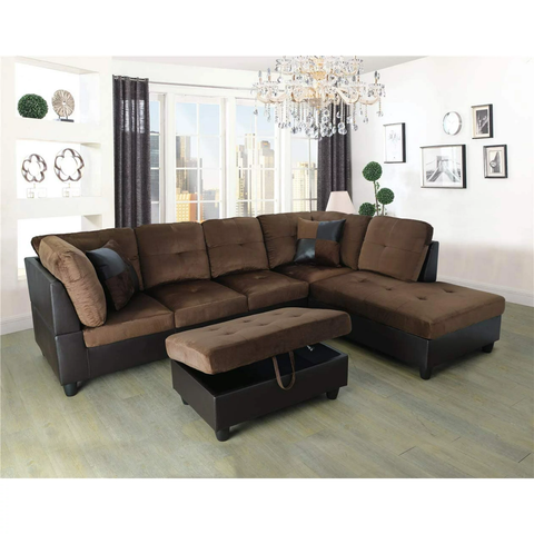 Ainehome Chocolate 3 PCS Living Room Set