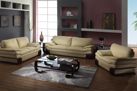 U728 -Leather/Leather Match -CAPPUCCINO -SOFA,LOVE AND CHAIR