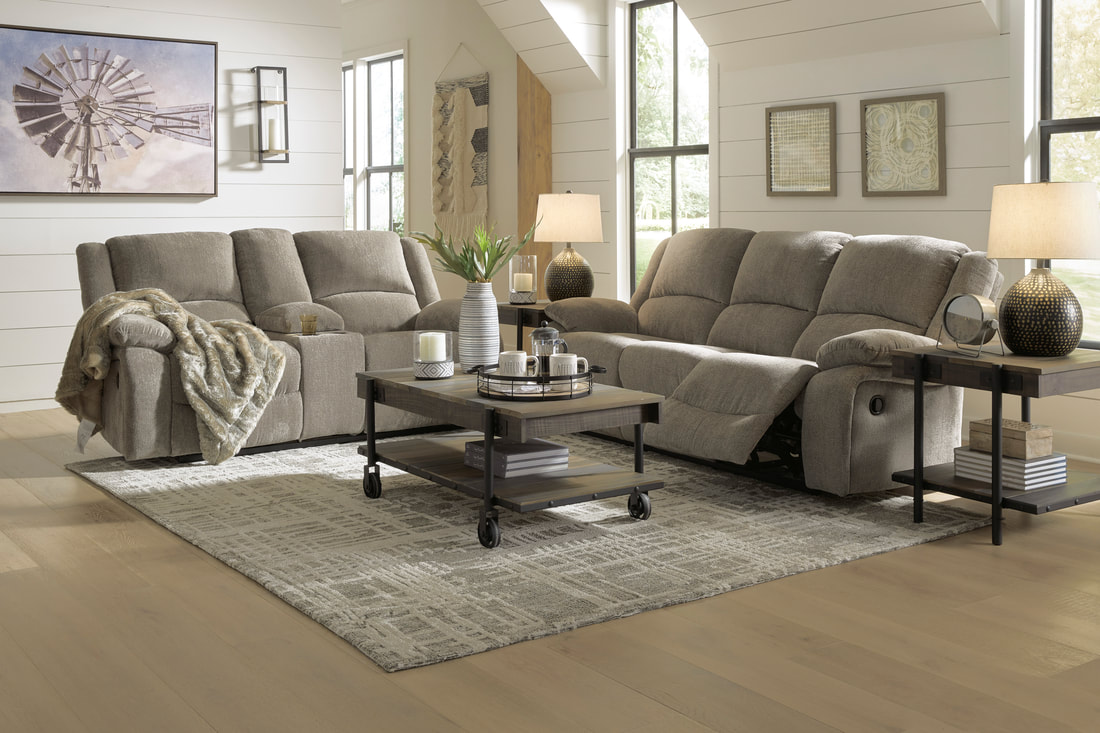 Ashley 765-05 Reclining Sofa & Loveseat