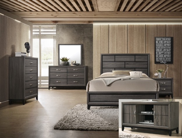 AKERSON BEDROOM SET AVAILABLE IN TWIN, FULL, QUEEN AND KING SIZES