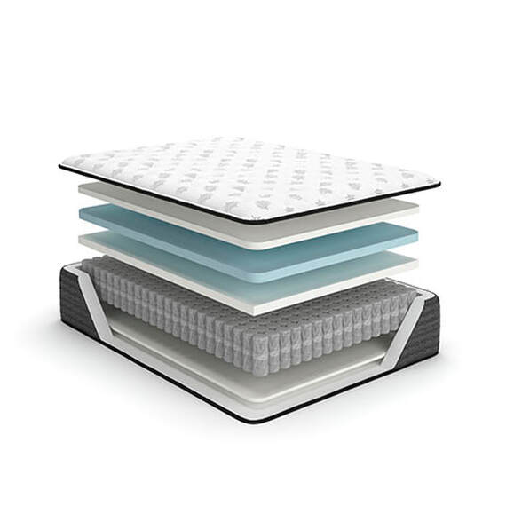 M571 - 14" Luxury Hybrid Gel Firm Mattress - Queen, King