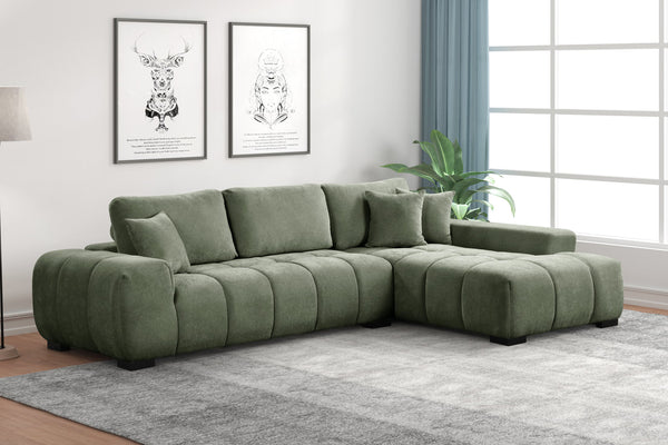 MANHATTAN2 GREEN SECTIONAL