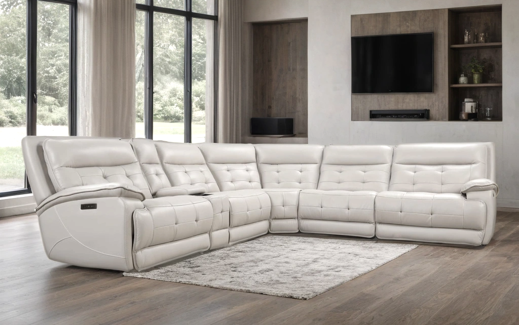 PALMA SAND OVERSIZED POWER RECINING SECTIONAL