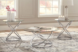 T270 COCKTAIL TABLE AND 2 END TABLES SET