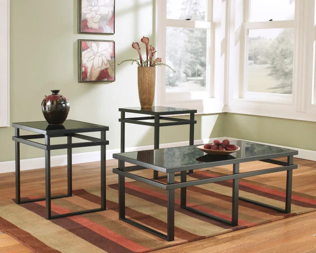 T180-13 COCKTAIL TABLE AND 2 END TABLES