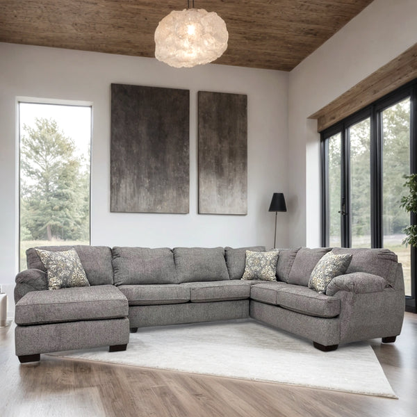 BRENTWOOD SECTIONAL AVAILABLE IN GRAY, LINEN AND BLACK