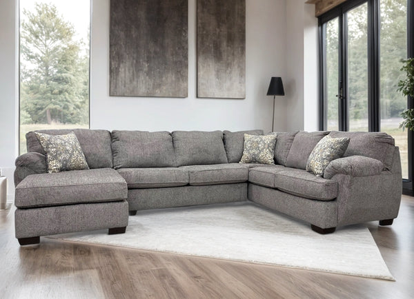 BRENTWOOD SECTIONAL AVAILABLE IN GRAY, LINEN AND BLACK