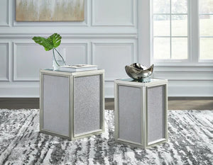 T957-16 NESTING END TABLE SET OF TWO TABLES