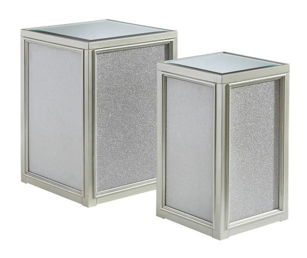 T957-16 NESTING END TABLE SET OF TWO TABLES