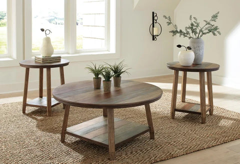 T221-13 COFFEE TABLE AND 2 END TABLES SET