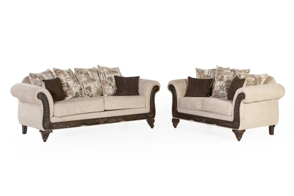 7600 OYSTER SOFA AND LOVESEAT SET