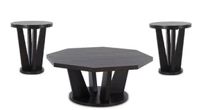 T400-13 COFFEE TABLE AND 2 END TABLES SET