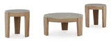 T383-13 COFFEE TABLE AND 2 END TABLES SET