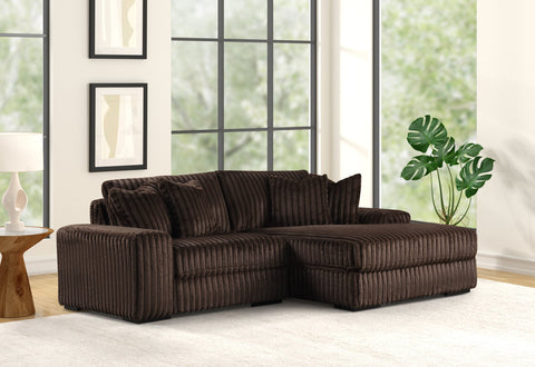 SUNDAY2 CHOCOLATE 2PC SECTIONAL