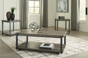 T393-13 COFFEE TABLE AND 2 END TABLES SET