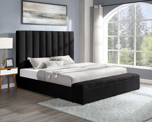 VALENCIA PLATFORM BED BLACK AVAILABLE IN QUEEN AND KING SIZES