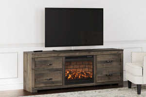 W446-168 TV STAND WITH FIREPLACE 72" L