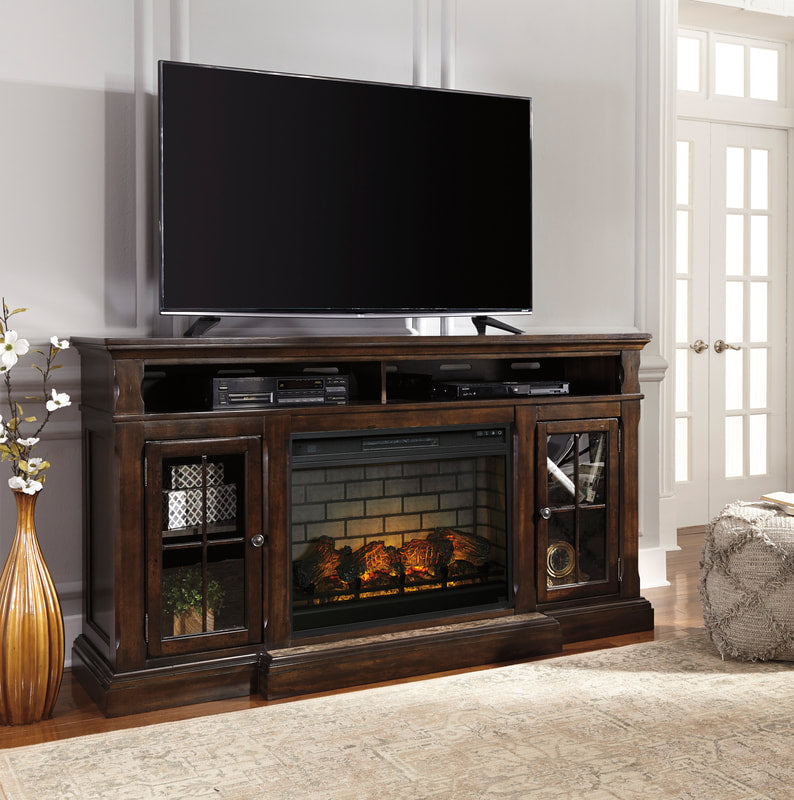 W701-88 TV STAND WITH FIREPLACE 72" L